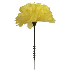 Floral Home 5" Pick Long Yellow Carnation Pick - 50-Piece - 1 of 3
