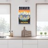 Denver Travel Poster by Jim Zahniser Unframed Wall Canvas - iCanvas - 2 of 4