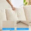 Mjkone Modular Convertible Sectional Sofa Couch, Upholstered Comfy Fabric 4-Seater Sofa with Movable Ottomans - 4 of 4