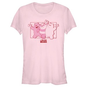 Junior's Women We Bare Bears Valentine's Day Letters T-Shirt - 1 of 4