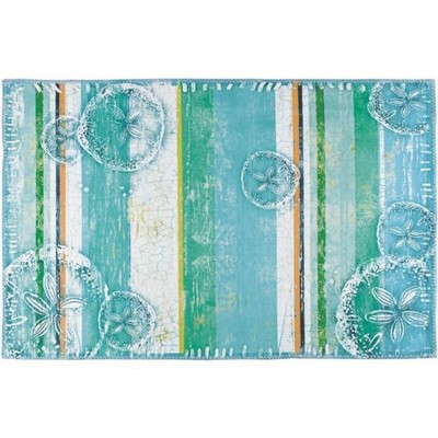 Homefires Ocean Floor Indoor Rug Only – Vibrant, Underwater-Inspired Accent Rug for Living Room, Bedroom, or Office – Durable & Washable