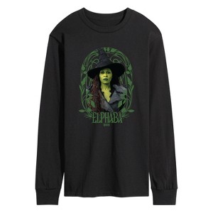 Men's - Wicked - Art Noveau Elphaba Long Sleeve Graphic T-Shirt - 1 of 4