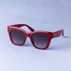 Women's Square Plastic Surf with Metal Sunglasses - A New Day™ Red: Medium Fit, Maximum UV Protection, Recycled Frame - 2 of 2