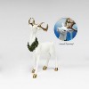 Moments in Time 18.5" Gold Antler Standing Reindeer with Wreath - 2 of 3