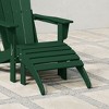 WestinTrends All-Weather Outdoor Patio Poly Adirondack Ottoman Footrest - 2 of 4