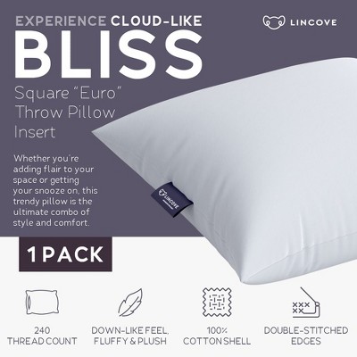 Lincove 26" White Cotton Down-Alternative Pillow Insert