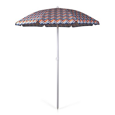 Picnic Time 5.5'  Beach Stick Umbrella - multi