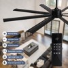 Ludomide 72 Inch Large Ceiling Fan with Lights and Remote Industrial Ceiling Fan Indoor/Outdoor Ceiling Fans for Patio Living Room - 4 of 4