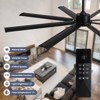 Ludomide 72 Inch Large Ceiling Fan with Lights and Remote Industrial Ceiling Fan Indoor/Outdoor Ceiling Fans for Patio Living Room - image 4 of 4