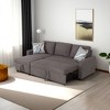 AndMakers 83 in. Polyester Full Size Sofa Bed with Storage - 2 of 4