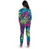 #followme Tie Dye 2 Piece Jogger Thermal Pajama Set for Women 6862-10575-XXL - 3 of 3