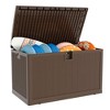 130 Gallon Outdoor Storage Box Waterproof, Lockable Resin Deck Box, Patio Deck Storage Box, Deck Box Container for Furniture Cushions, Garden, Pool - 2 of 4