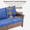 Buenhomino Patio Furniture Set, 4 x High Back Swivel Chairs with Cushions, 7 Pieces Outdoor Wicker Conversation Set for Lawn Deck Backyard - 4 of 4