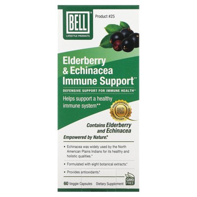 Bell Lifestyle Elderberry & Echinacea, Immune Support , 60 Veggie Capsules