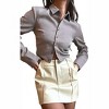 Women's Mazie Gingham Open Back Blouse - Et Clet - 4 of 4