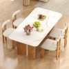 Tangkula Dining Chair Set of 2 Upholstered Kitchen Chair w/ Padded Seat & Curved Backrest - 3 of 4