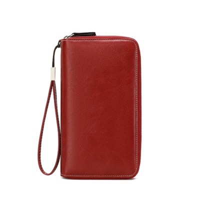 BEAFUP Women’s Wallet,RFID Blocking Wallet with Double Zipper & 12+ Card Slots - Large Capacity Travel Purse for Daily Use,and Shopping