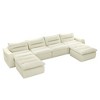 150" Modern Modular U-Shaped Beanbag Floor Sectional Sofa, No Assembly - 4 of 4