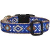 Up Country Aztec Blue Dog Collar - Large - 3 of 4