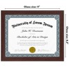 Americanflat 8.5x11 Diploma Frame - Document Frame with Shatter-Resistant Glass and Engineered Wood - Certificate Frame for Tabletop and Wall - 2 of 4