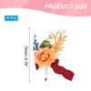 Unique Bargains Satin Rose Bloom Greenery Comfortable Wrist Strap Corsage For Party Wedding 6 Pcs - 2 of 4