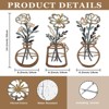 Aghana Digitals Rustic Metal Flower Wall Art - Minimalist Farmhouse Decor for Living Room, Bedroom - 2 of 4