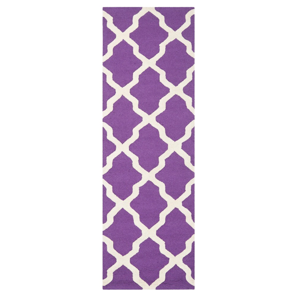 Maison Textured Runner - Purple/Ivory (2'6in x 6') - Safavieh