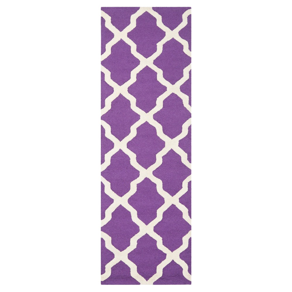 Maison Textured Runner - Purple/Ivory (2'6in x 6') - Safavieh