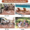 Outdoor Rug Waterproof Reversible Plastic Straw Mat, Large Vintage Medallion Patio Area Rug for Deck Balcony Camping Beach Picnic, Indoor/Outdoor Use - 2 of 4