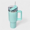 40oz Stainless Steel Insulated Tumbler with Handle and Straw Lid - 4 of 4