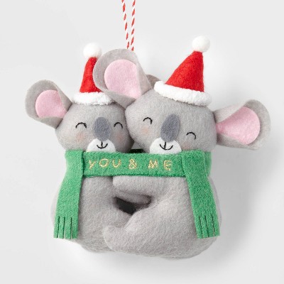 Fabric Koala Bears 'You & Me' Christmas Tree Ornament - Wondershop™