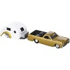 Maisto 1967 Chevrolet El Camino with Traveler Trailer Gold Tow & Go 1/64 Diecast Model - 3 of 3