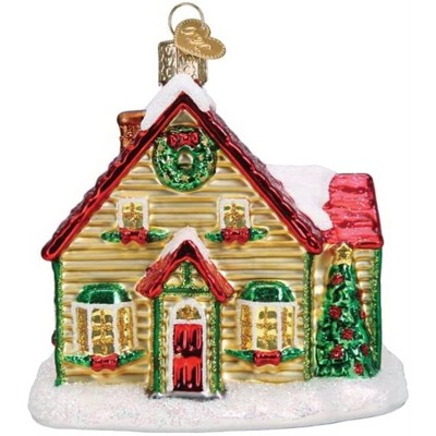 Old World Christmas Glass Blown Ornament for Christmas Tree, Christmas Cottage
