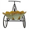 Alpine Corporation Sunflower Tricycle Outdoor Novelty Plant Holder 10"x19"x12": Iron Freestanding Planter Stand, No Assembly Required - 4 of 4