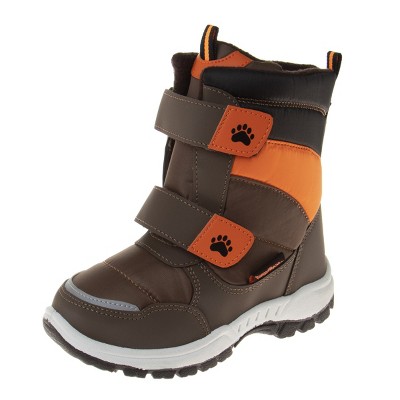 Rugged Bear Unisex Boys Girls Slip Resistant Faux Fur Lined Winter Snow Boots (Little Kid)