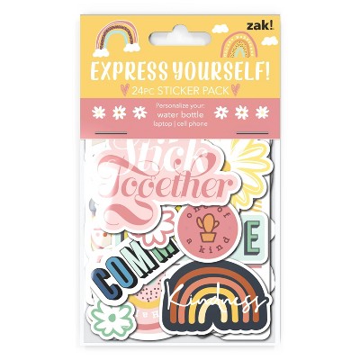 Zak! Designs Positivity Vinyl Sticker 24pc