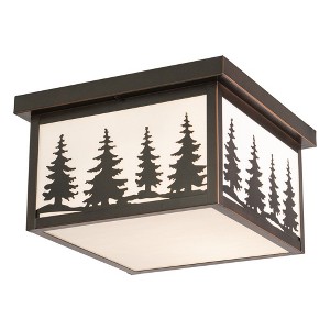 Vaxcel Yosemite 2 - Light Flush Mount in  Burnished Bronze - 1 of 4