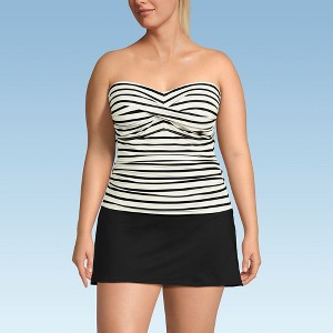 Lands' End Women's Bandeau Tankini Swimsuit Top - 1 of 4