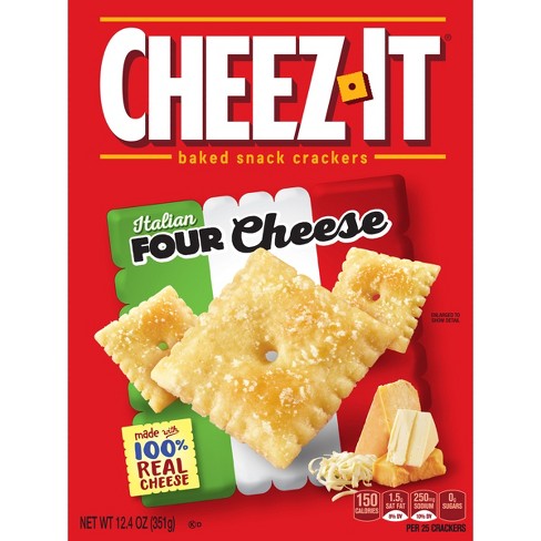 Cheez It Italian Four Cheese Baked Snack Crackers 12 4oz Target