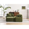 Tiramisubest 98" Sectional Sofas Convertible Chaise Chenille Chesterfield Inspired High Density Compression Cozy Lounger for Living Room - 3 of 4