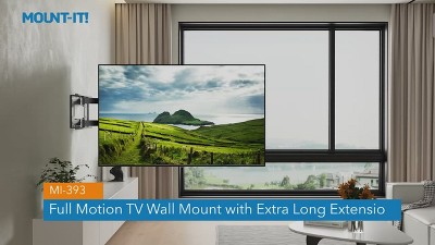 Extended Reach Full-Motion Heavy Duty TV Wall Mount - 40" Arm, 110 lbs Capacity