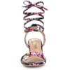 Allegra K Women's Block Heel Lace Up Heel Sandals - 2 of 4