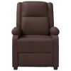 VidaXL Massage Chair Brown Faux Leather - 3 of 4