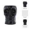 Sagebrook Home Ceramic Skull Vase - Contemporary Decorative Skull Vase for Succulents or Small Plants - Indoor or Outdoor Skull Vase - 4 of 4