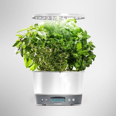 AeroGarden Harvest Elite 360, White Stainless