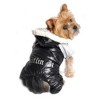 Doggie Design "Ruffin It" Winter Full Dog Snowsuit, Black and Gray, Small - image 3 of 4