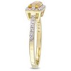 EVERLY JEWELRY |Yellow Plated Sterling Silver 1.54 CT TGW Citrine White Sapphire Fashion Ring - 2 of 4