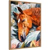 Amanti Art Animal Watercolor Art Horse Sleeping by Justyna Jaszke Framed Canvas Wall Art - 2 of 4