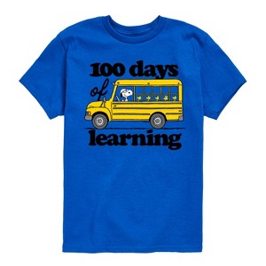 Boys' - Peanuts - 100 Days Of Learning Short Sleeve Graphic T-Shirt - 1 of 4