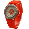 Olivia Pratt Every Day Silicone Paw and Rhinestones Colorful Women Watch - 2 of 4